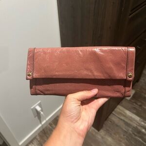 HOBO Dusty Rose Leather Wallet